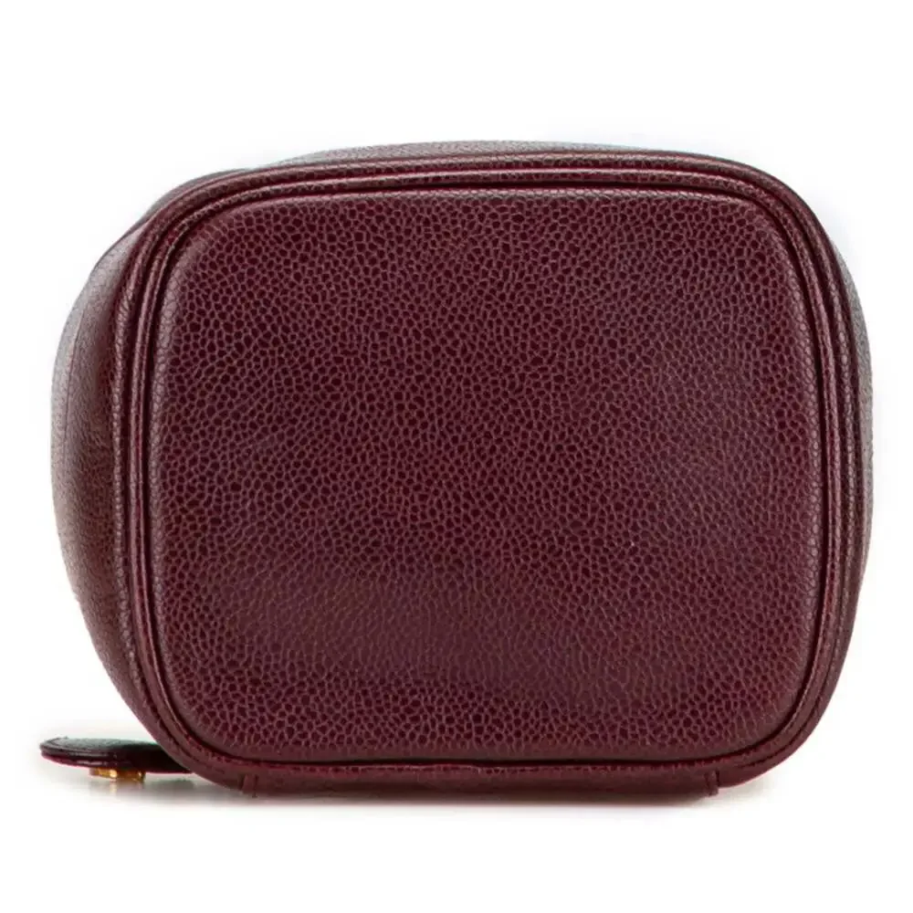 CHANEL Caviar Leather Logo Vanity Bag